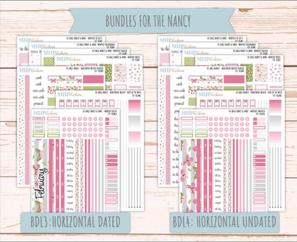 FEBRUARY 2026 Stickers for Large Nancy & Anne Planners (Formerly Original Size). For Laurel Denise Planners. "Fly" || OG