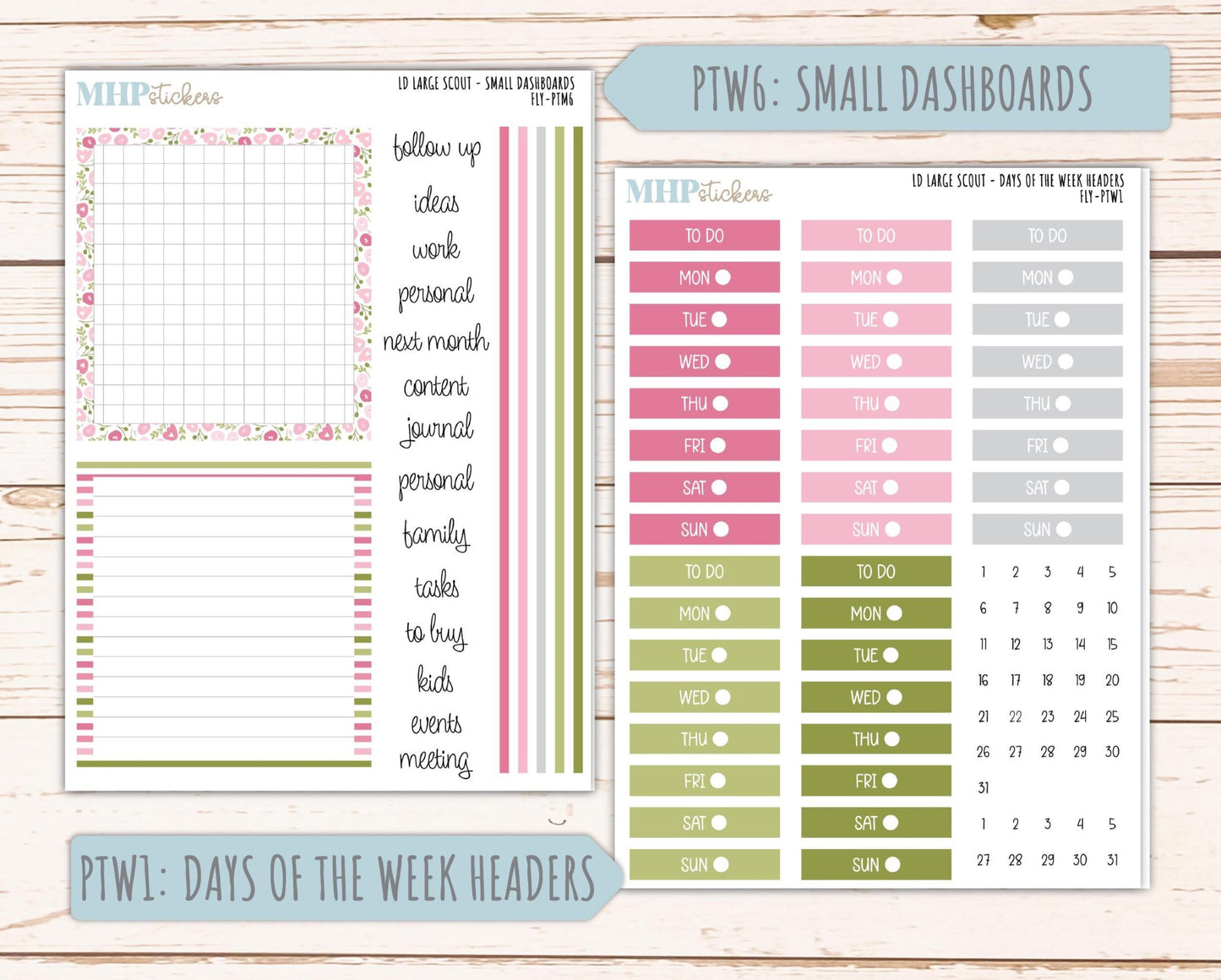 FEBRUARY 2026 Stickers for the Large Scout Planner (formerly Portrait Planner). For Laurel Denise Planners "Fly" ||PT