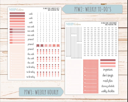 FEBRUARY 2026 Stickers for the Large Scout Planner (formerly Portrait Planner). For Laurel Denise Planners "Sweet Valentine" ||PT