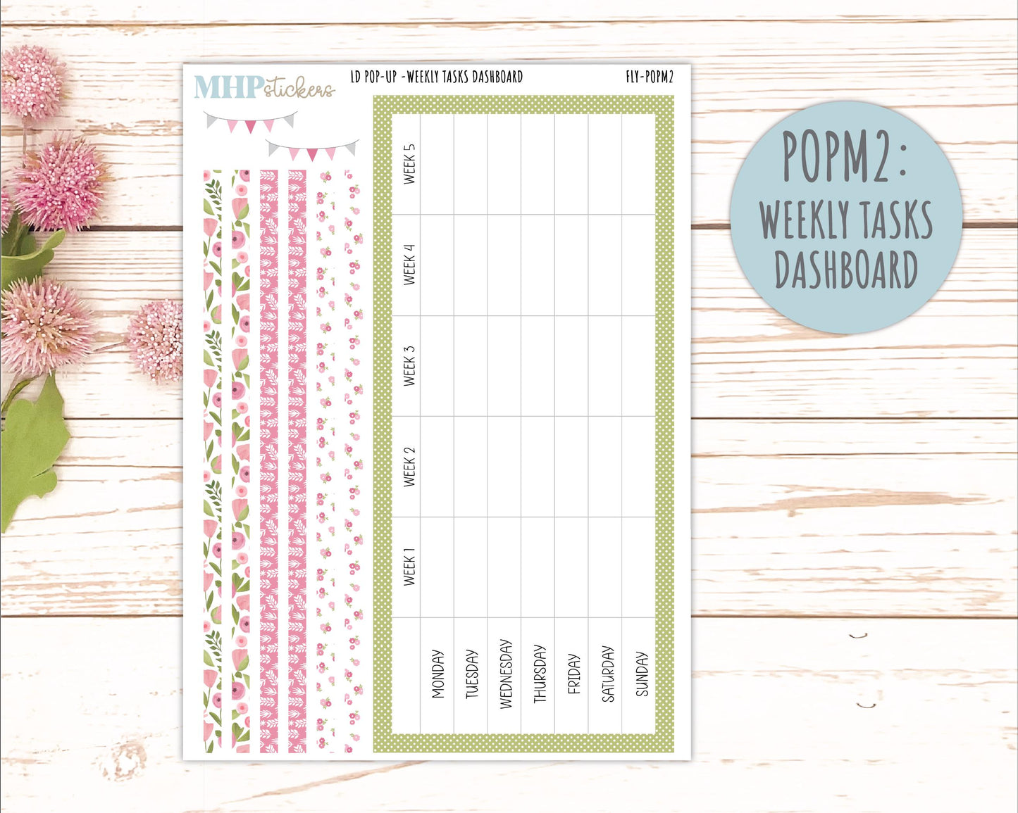 FEBRUARY 2026 Stickers for The Jo, Laurel Denise Planner (Formerly Pop-Up Planner) "Fly" || POP