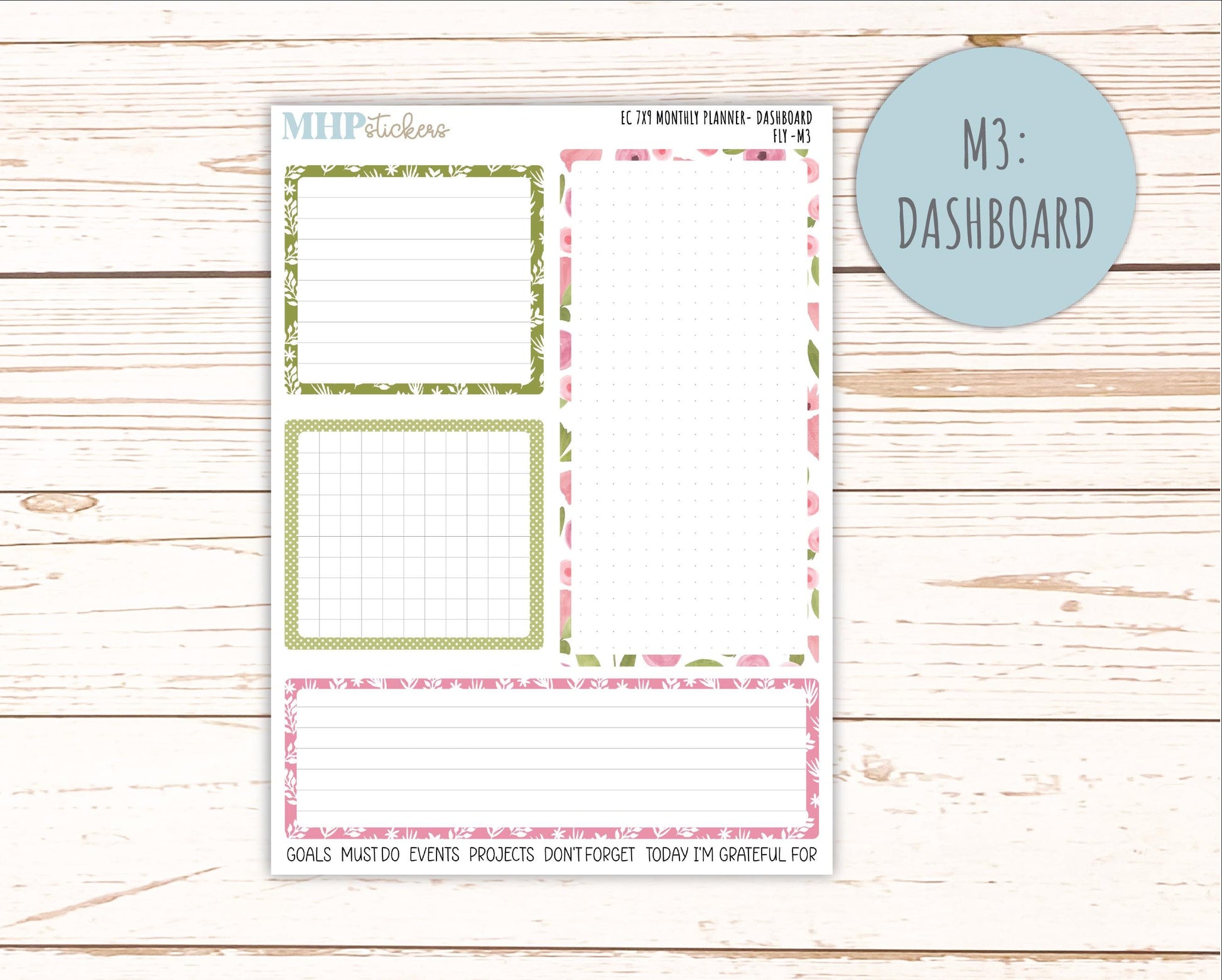 FEBRUARY Monthly Kit for 7x9 Erin Condren Planners. 2026 Collection "Fly" || ECM