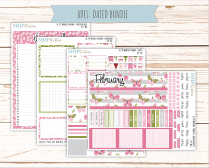 FEBRUARY Monthly Kit for 7x9 Erin Condren Planners. 2026 Collection "Fly" || ECM