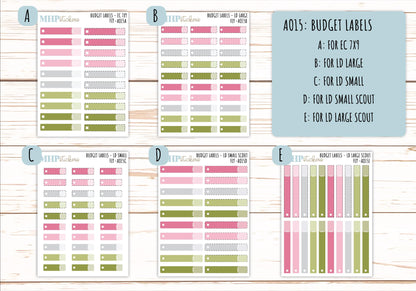Basic Labels & Habit Trackers. ADD-On's for Monthly Kits "Fly" || AOBL