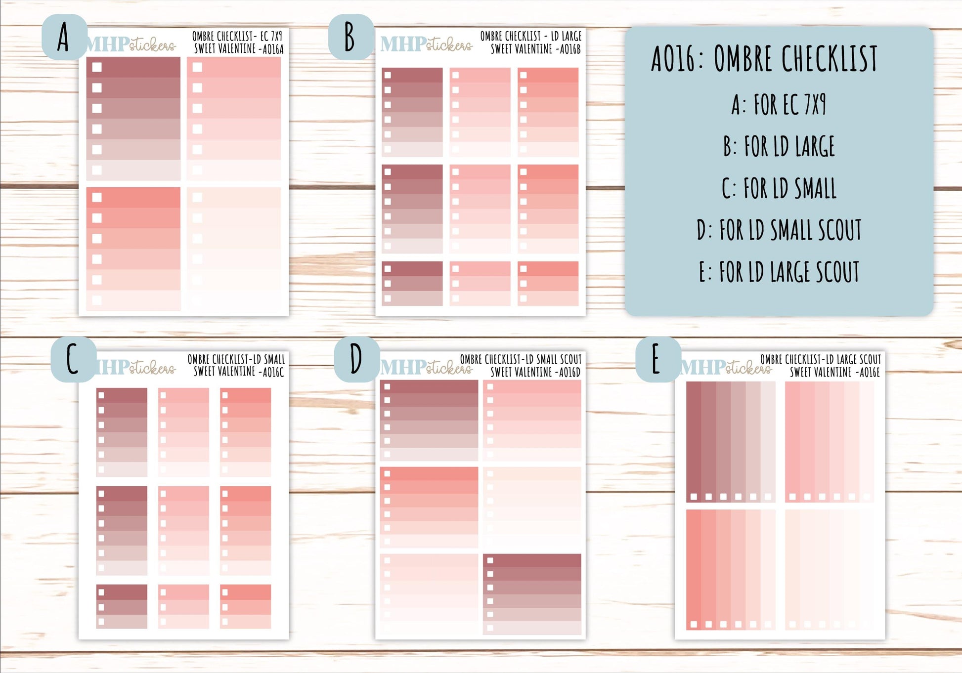Basic Labels & Habit Trackers. ADD-Ons for Monthly Kits "Sweet Valentine" || AOBL