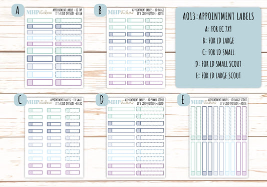 Basic Labels & Habit Trackers. ADD-Ons for Monthly Kits "It's cold Outside" || AOICO