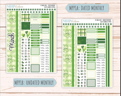 MARCH 2026 Stickers for The Small Rose Laurel Denise Planner (Formerly Mini Project Planner) "Luckly Shamrock" || MPP