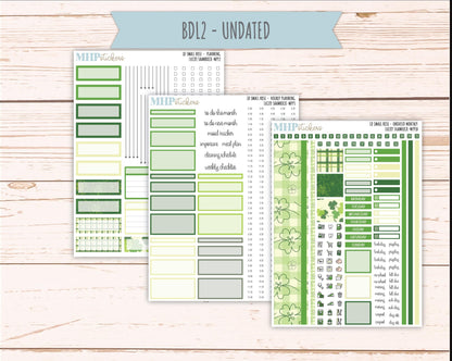 MARCH 2026 Stickers for The Small Rose Laurel Denise Planner (Formerly Mini Project Planner) "Luckly Shamrock" || MPP