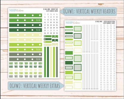 MARCH 2026 Stickers for Large Nancy & Anne Planners (Formerly Original Size). For Laurel Denise Planners. "Lucky Shamrock" || OG