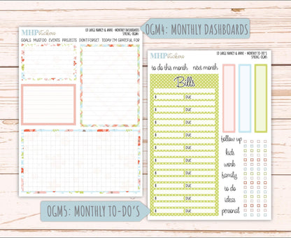 MARCH 2026 Stickers for Large Nancy & Anne Planners (Formerly Original Size). For Laurel Denise Planners. "Spring" || OG