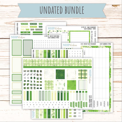 MARCH 2026 Stickers for The Jo, Laurel Denise Planner (Formerly Pop-Up Planner) "Lucky Shamrock" || POP