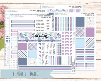 JANUARY Stickers for The Valerie Laurel Denise Planner (Formerly Teacher Planner) "It's Cold Outside" || TC