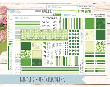 MARCH Stickers for The Valerie Laurel Denise Planner (Formerly Teacher Planner) "Lucky Shamrock" || TC