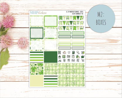 MARCH Monthly Kit for 7x9 Erin Condren Planners. 2026 Collection "Lucky Shamrock" || ECM
