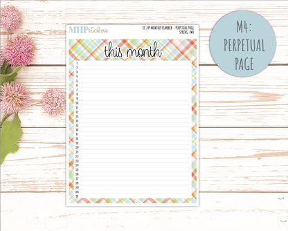 MARCH Monthly Kit for 7x9 Erin Condren Planners. 2026 Collection "Spring" || ECM