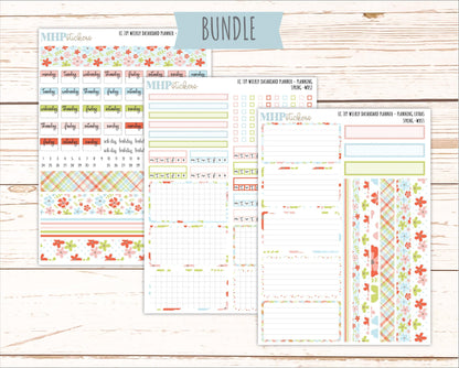 MARCH Weekly Dashboard Kit for 7x9 Erin Condren Planners. 2026 Collection "Spring" || ECWDS