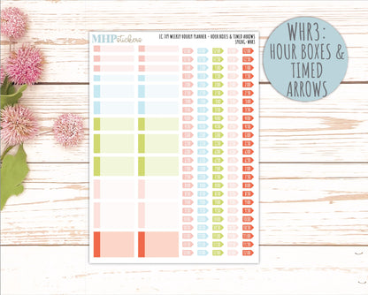 MARCH Weekly Hourly Planning Kits for 7x9 Erin Condren Planners. 2026 Collection "Spring" || ECWHR