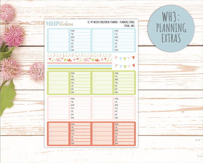 MARCH Weekly Horizontal Planning Kit for 7x9 Erin Condren Planners. 2026 Collection "Spring" || ECWH