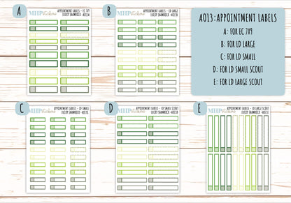 Basic Labels & Habit Trackers. ADD-On's for Monthly Kits "Lucky Shamrock" ||AOBL
