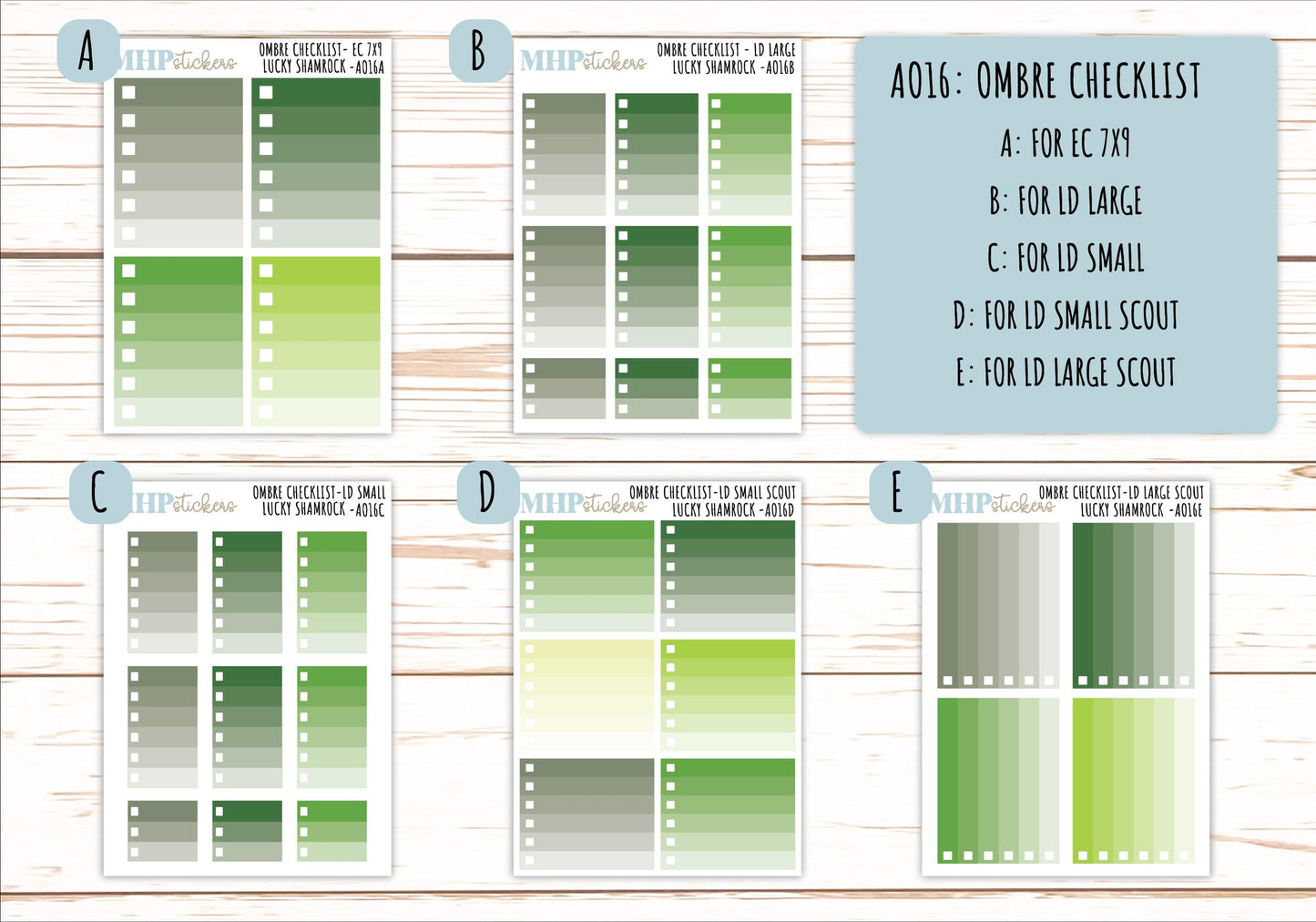 Basic Labels & Habit Trackers. ADD-On's for Monthly Kits "Lucky Shamrock" ||AOBL