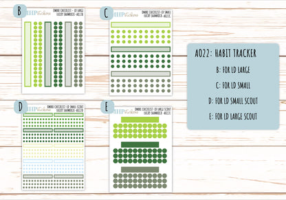 Basic Labels & Habit Trackers. ADD-On's for Monthly Kits "Lucky Shamrock" ||AOBL