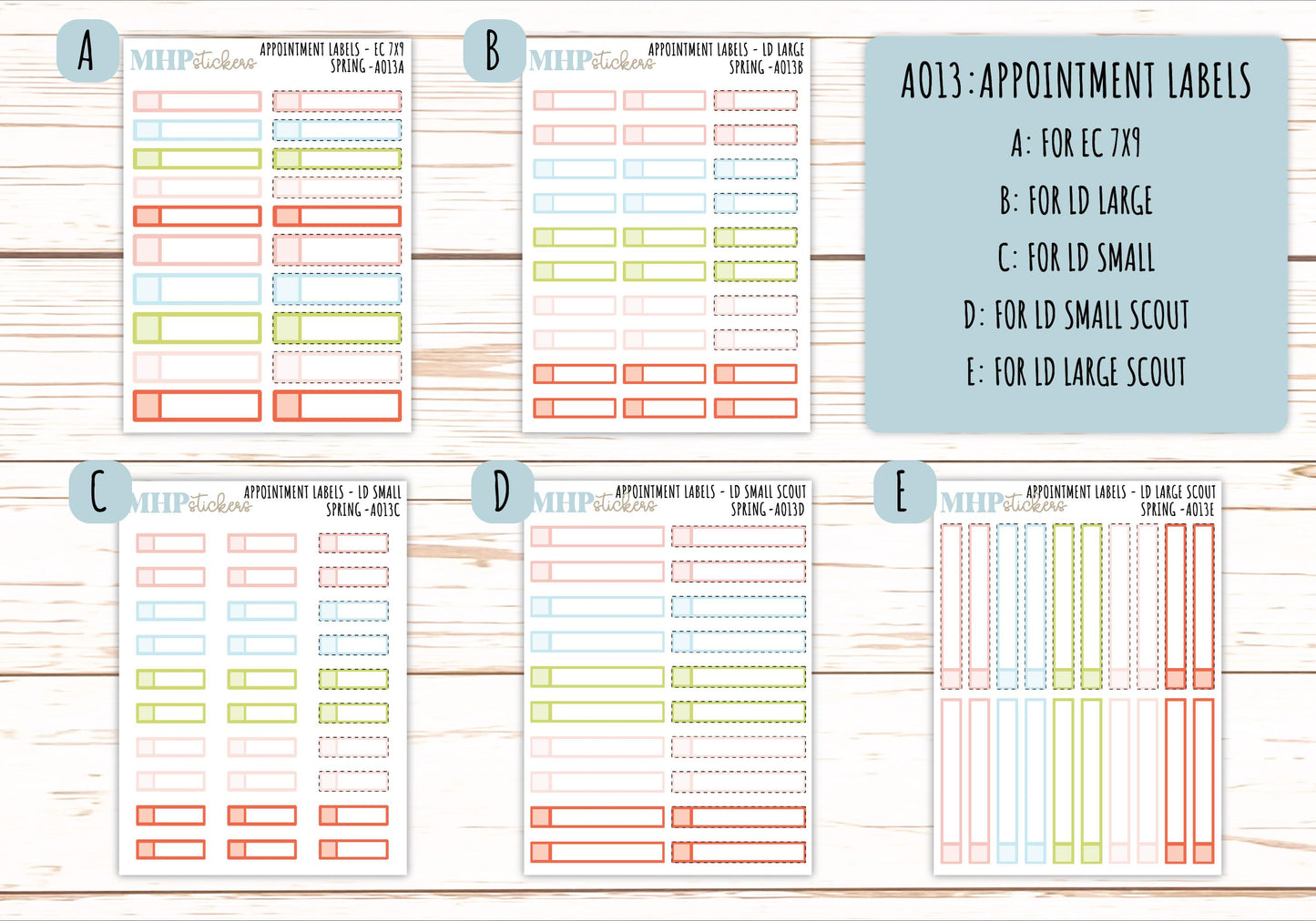 Basic Labels & Habit Trackers. ADD-On's for Monthly Kits "Spring" || AOBL