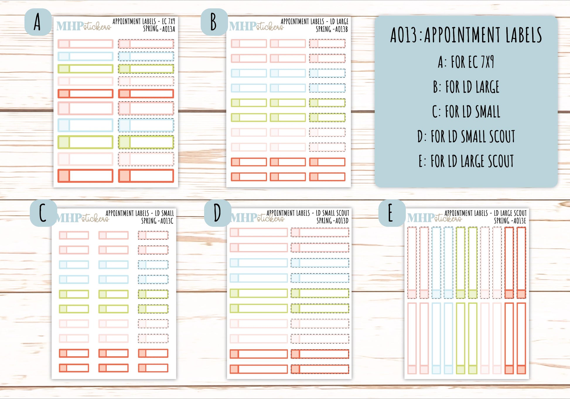 Basic Labels & Habit Trackers. ADD-On's for Monthly Kits "Spring" || AOBL