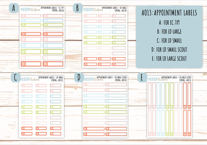 Basic Labels & Habit Trackers. ADD-On's for Monthly Kits "Spring" || AOBL