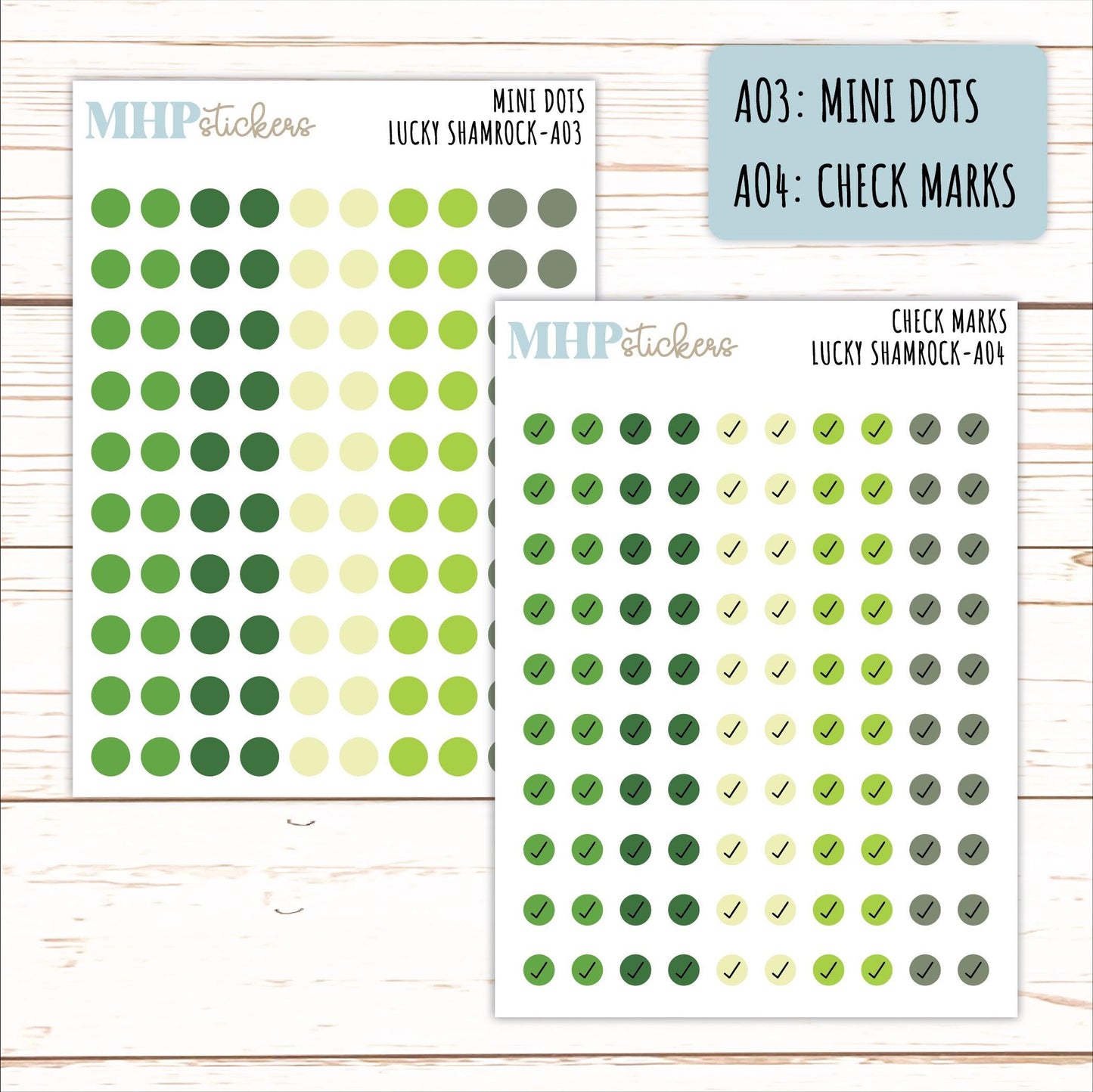 ADD-On's for Monthly Kits "Lucky Shamrock" || AO