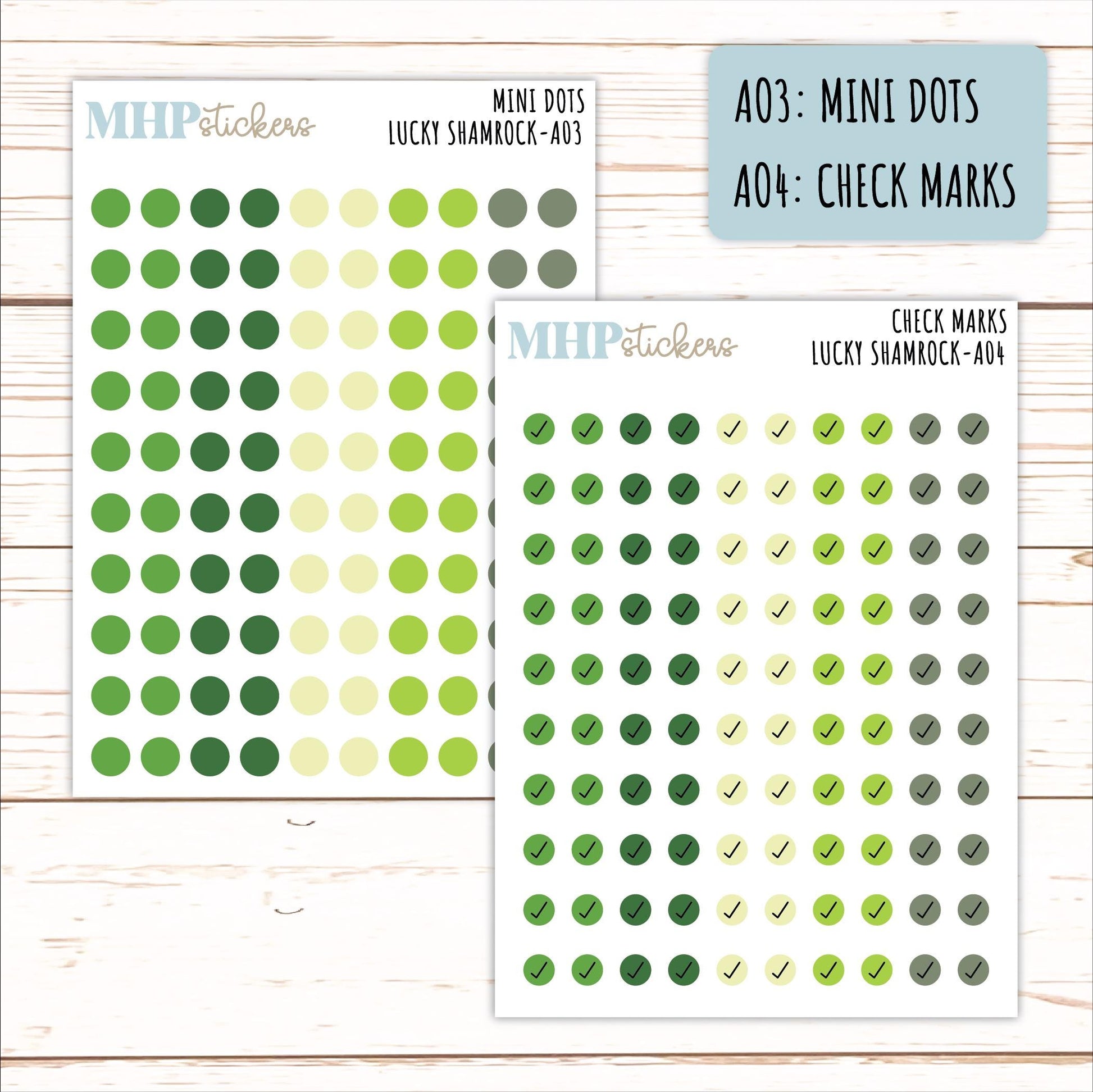 ADD-On's for Monthly Kits "Lucky Shamrock" || AO