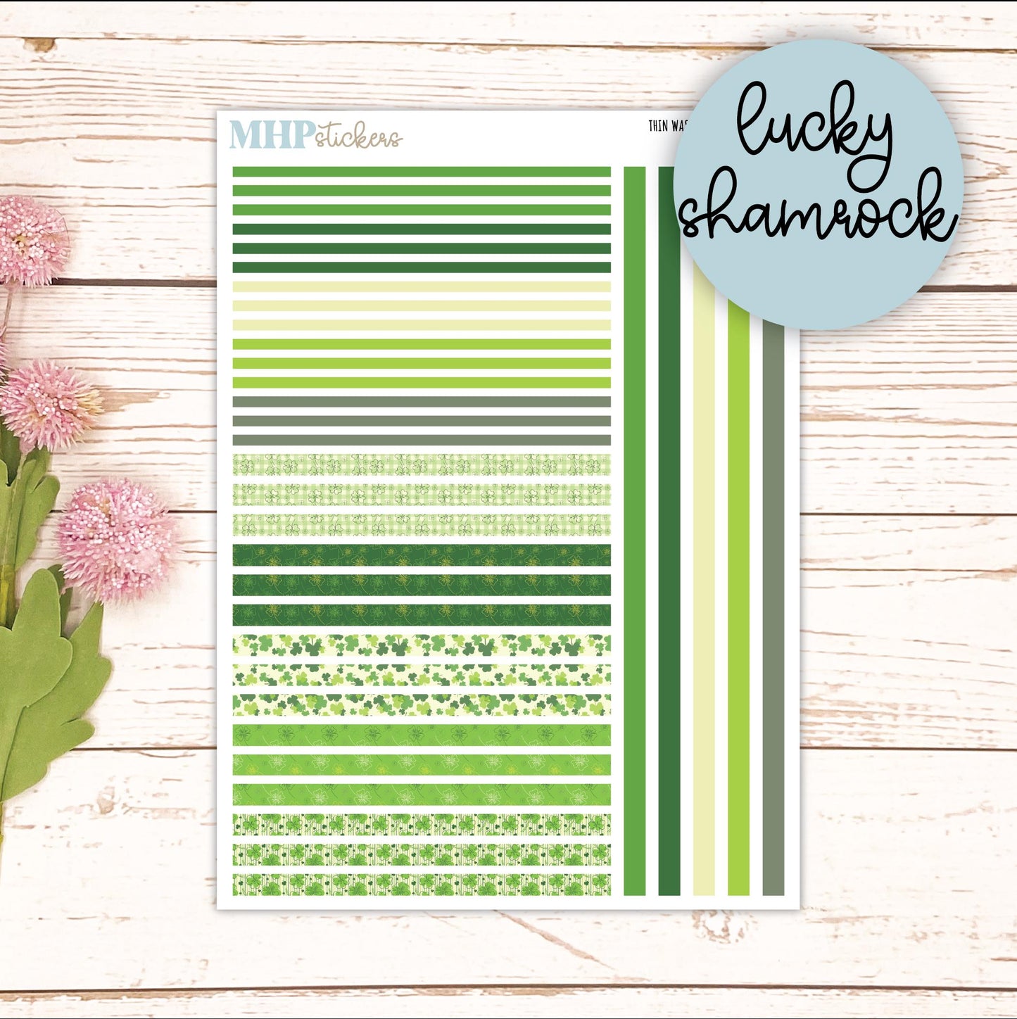 Thin Washi for Laurel Denise Planners. Planner Stickers MARCH '26 || LD406