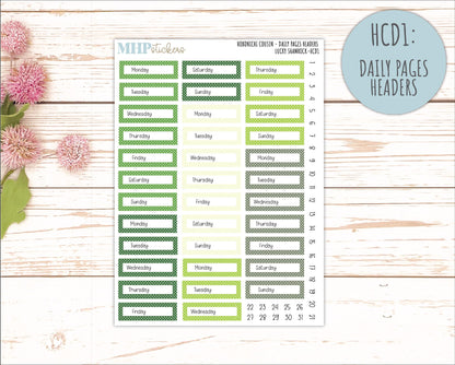 MARCH 2026 Stickers for Hobonichi Cousin. A5 Planners "Lucky Shamrock" || HC