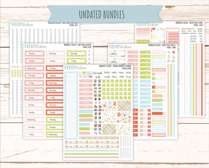 MARCH 2026 Stickers for Hobonichi Cousin. A5 Planners "Spring" || HC