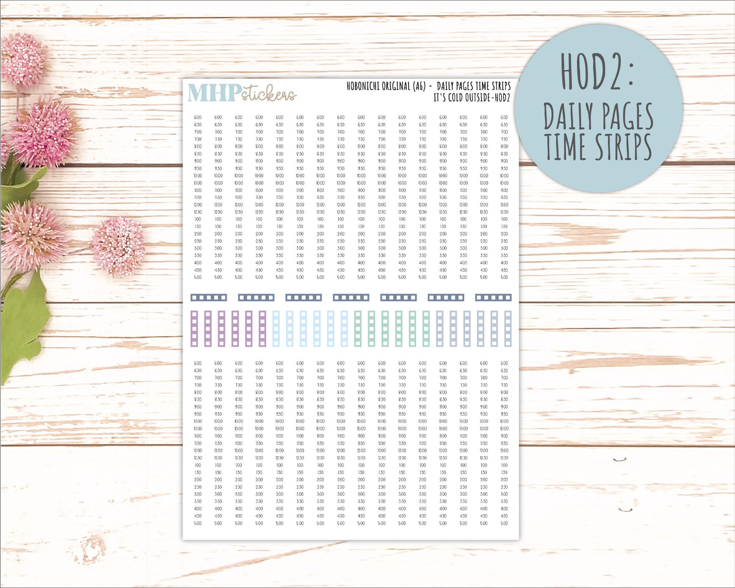 JANUARY 2026 Stickers for Hobonichi Techo Original. A6 Planners "It's Cold Outside" || HO