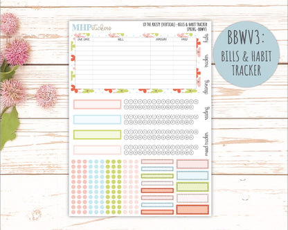 MARCH 2026 Stickers for the Mae & Kristy Laurel Denise Planners (Book Bound Planner) "Spring" || BB