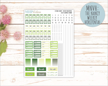 MARCH 2026 Stickers for Small Nancy & Anne Laurel Denise Planners. (Formerly Mini Planner) "Lucky Shamrock" || MN