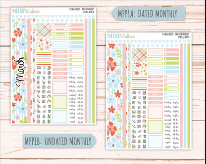 MARCH 2026 Stickers for The Small Rose Laurel Denise Planner (Formerly Mini Project Planner) "Spring" || MPP