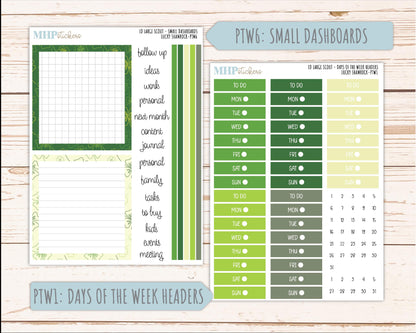 MARCH 2026 Stickers for the Large Scout Planner (formerly Portrait Planner). For Laurel Denise Planners "Lucky Shamrock" ||PT