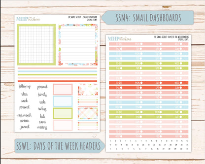 MARCH 2026 Stickers for the Small Scout Planner. For Laurel Denise Planners. "Spring" ||SS