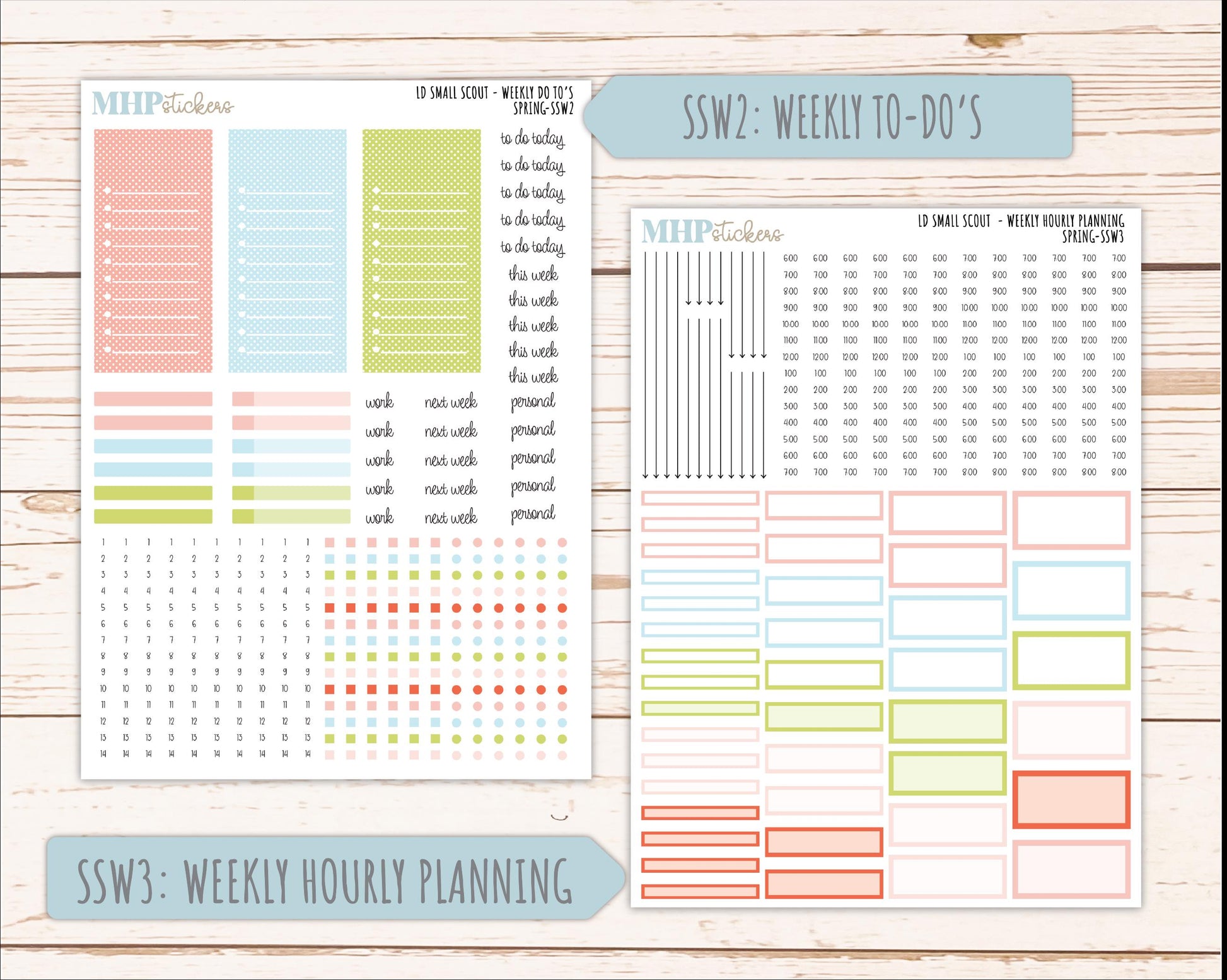 MARCH 2026 Stickers for the Small Scout Planner. For Laurel Denise Planners. "Spring" ||SS