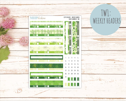 MARCH Stickers for The Valerie Laurel Denise Planner (Formerly Teacher Planner) "Lucky Shamrock" || TC