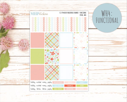MARCH Weekly Horizontal Planning Kit for 7x9 Erin Condren Planners. 2026 Collection "Spring" || ECWH