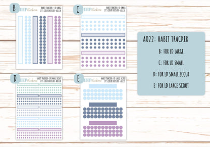 Basic Labels & Habit Trackers. ADD-Ons for Monthly Kits "It's cold Outside" || AOICO