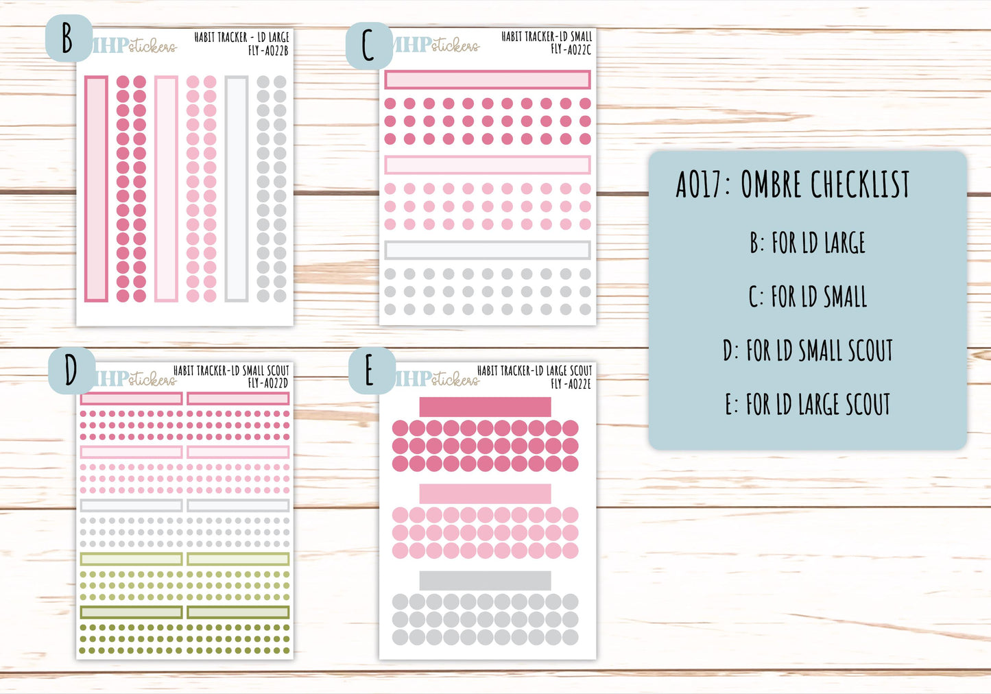 Basic Labels & Habit Trackers. ADD-On's for Monthly Kits "Fly" || AOBL