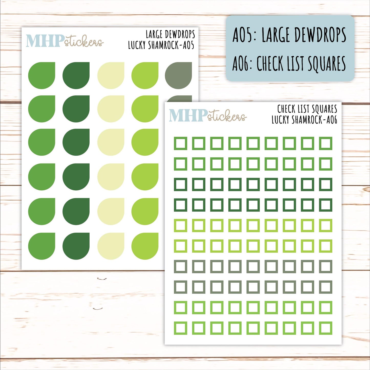 ADD-On's for Monthly Kits "Lucky Shamrock" || AO