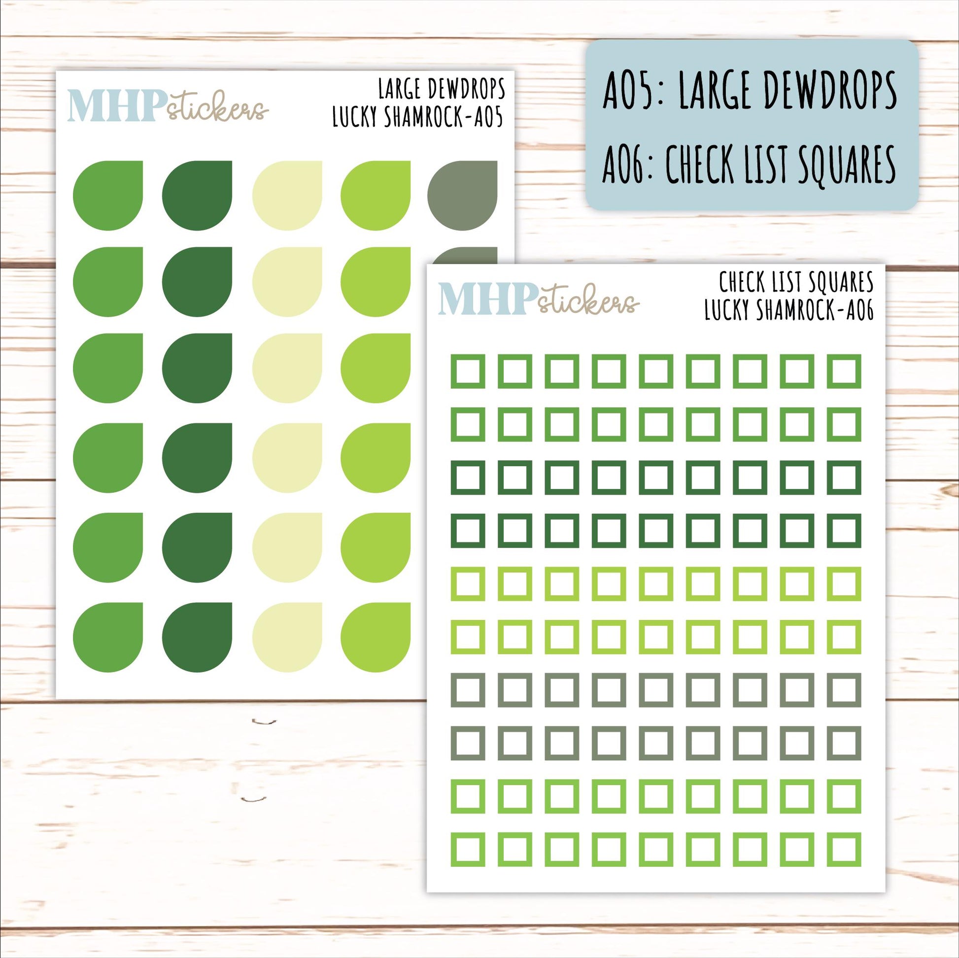 ADD-On's for Monthly Kits "Lucky Shamrock" || AO