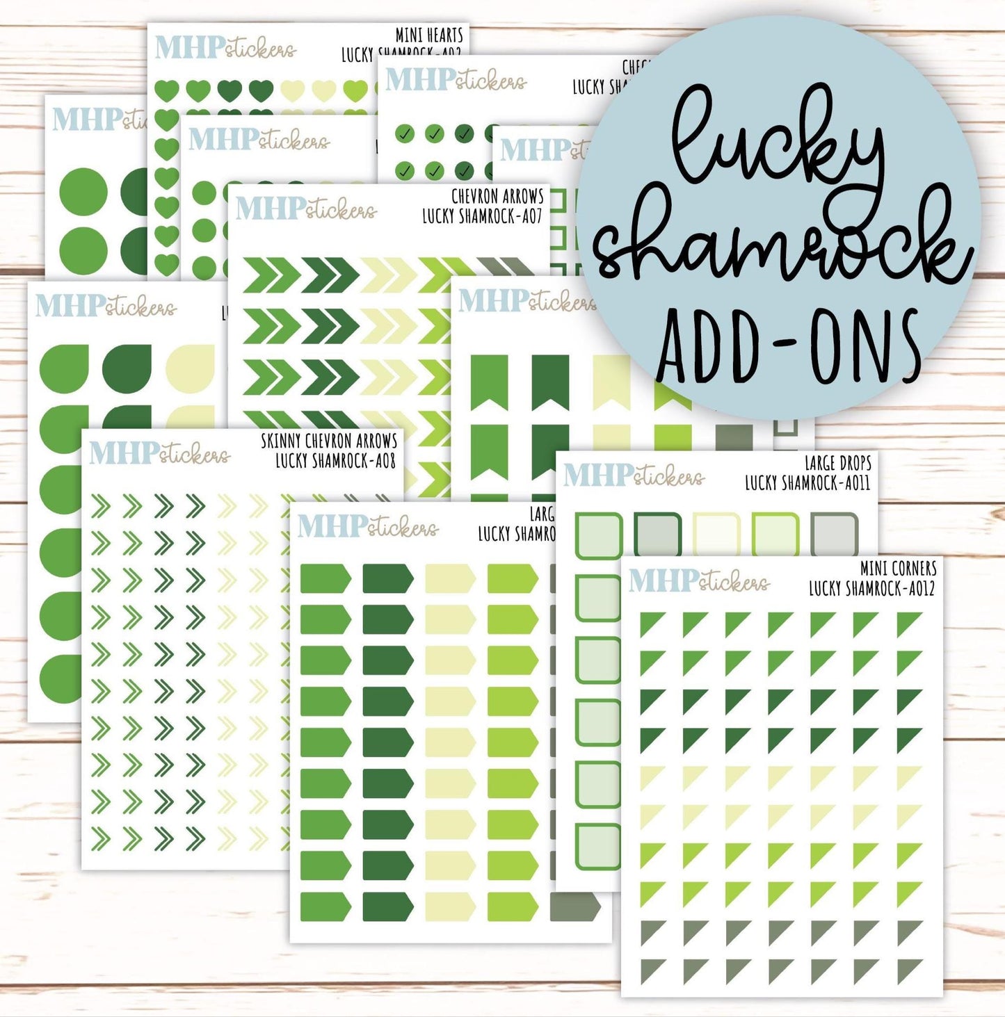 ADD-On's for Monthly Kits "Lucky Shamrock" || AO