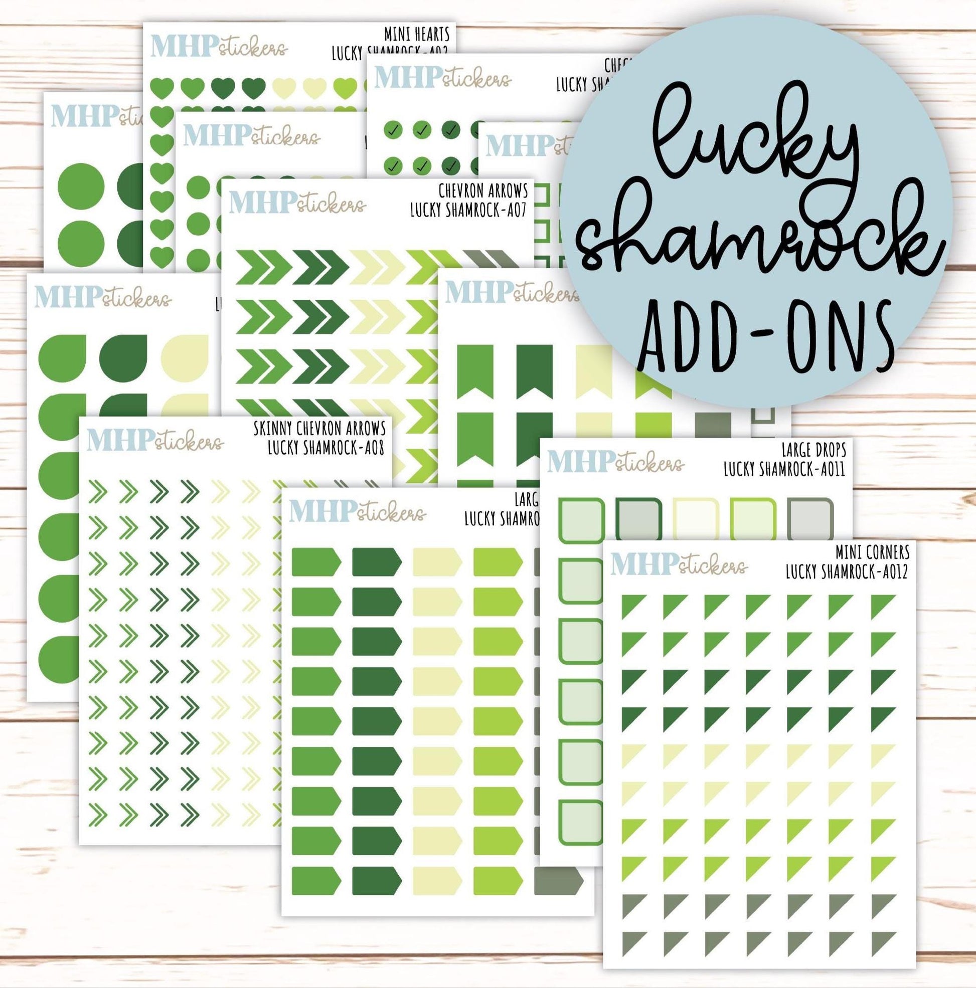 ADD-On's for Monthly Kits "Lucky Shamrock" || AO