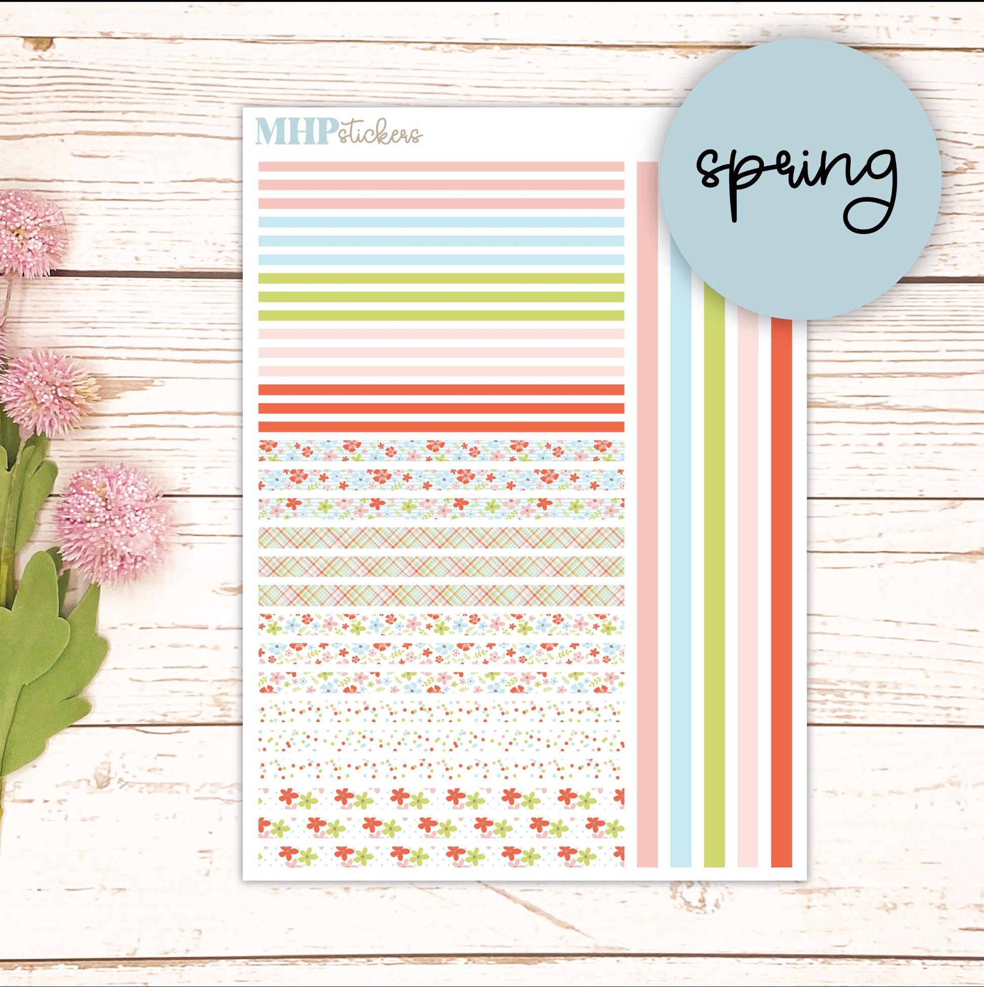 Thin Washi for Laurel Denise Planners. Planner Stickers MARCH '26 || LD406