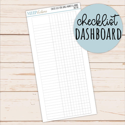 Checklist Dashboard for Planners || AO25