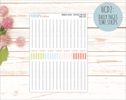 MARCH 2026 Stickers for Hobonichi Cousin. A5 Planners "Spring" || HC